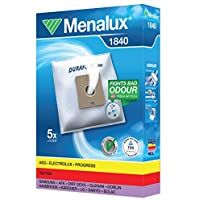 Menalux 1840 - Pack de 5 bolsas sintéticas y 1 filtro para aspiradoras Nilfisk Bravo- Coupe y One- Samsung- Solac…